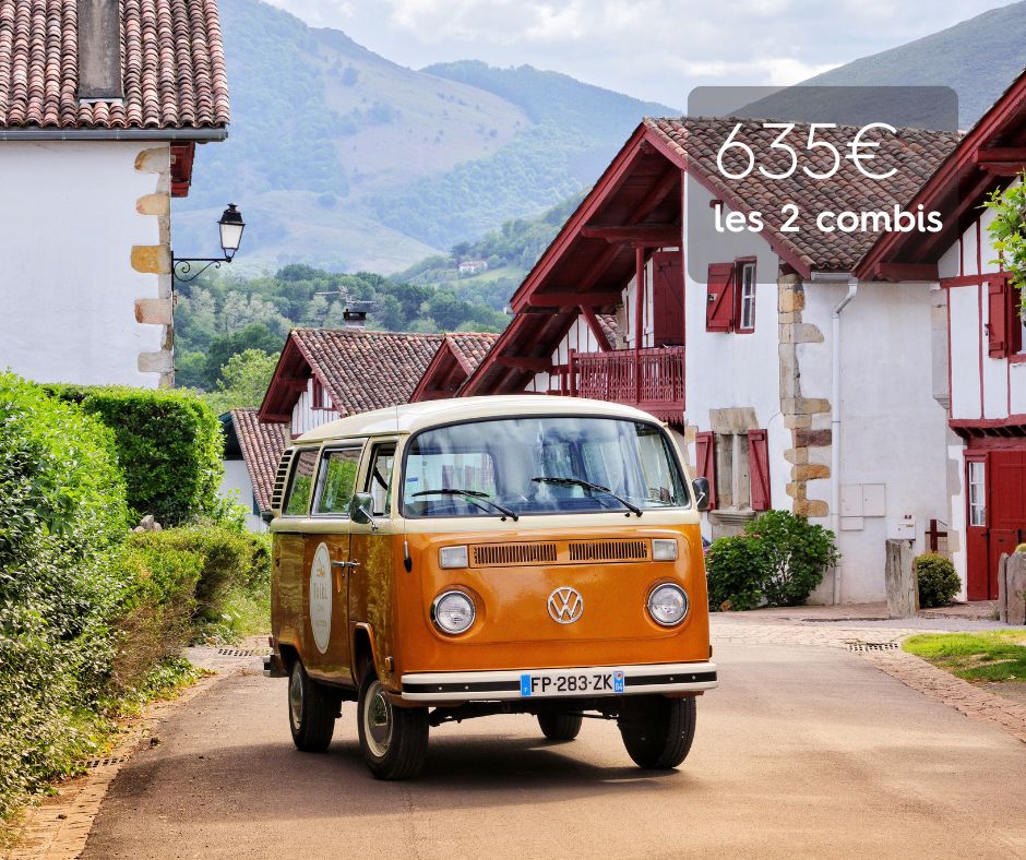 EVJF pays basque - activité originale EVJF pays basque en combi VW